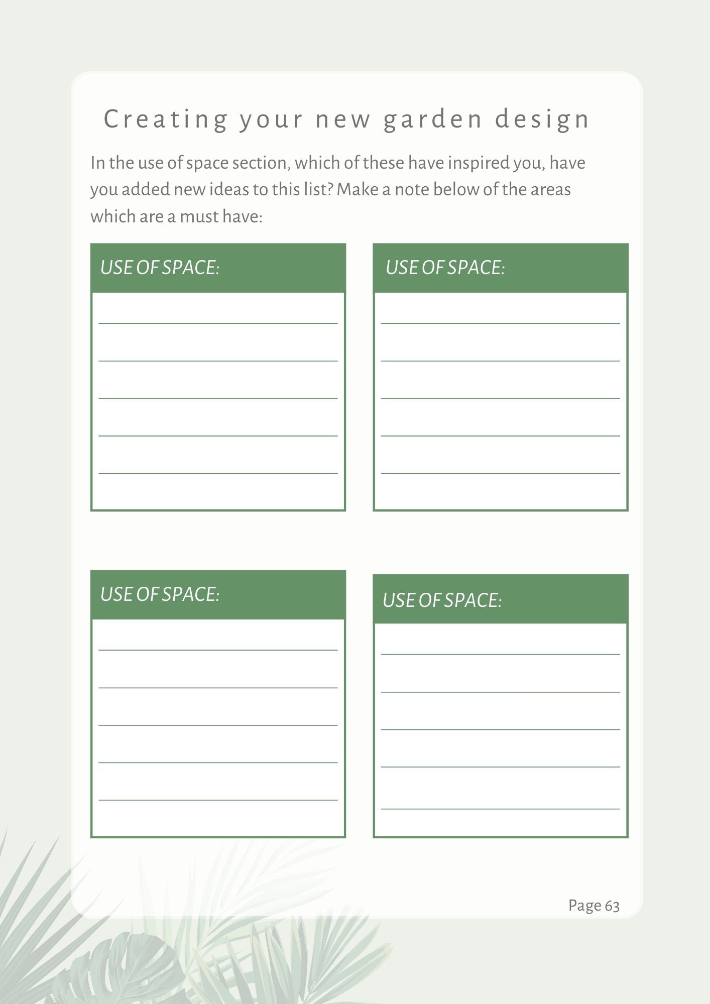 garden design planner workbook and templates to help you create your new garden desgn