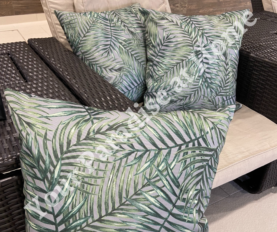 Palm leaf clearance patio cushions